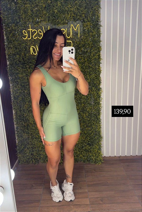 Macaquinho Semi Empina Verde- Tamanho único - 38 ao 42