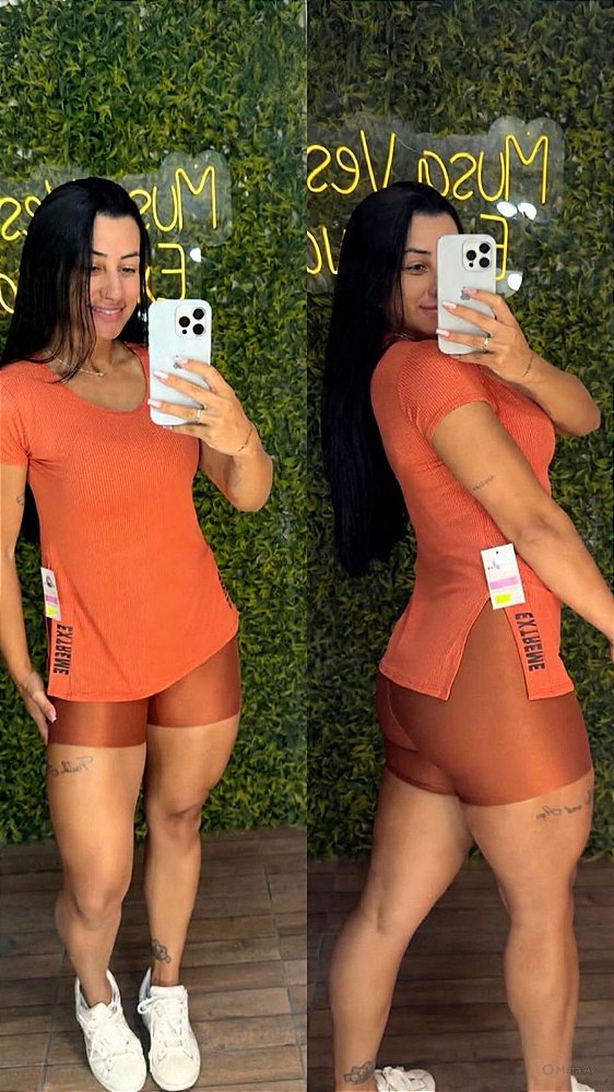 Camiseta Exclusive Laranja -Tamanho único