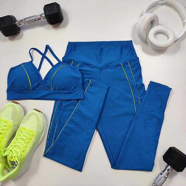 Conjunto Tradicional Lines Azul Lines Lima- Veste P/M