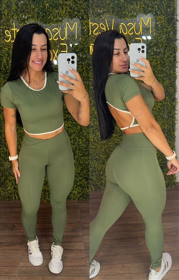 Conjunto Tradicional Maky Verde - Veste M