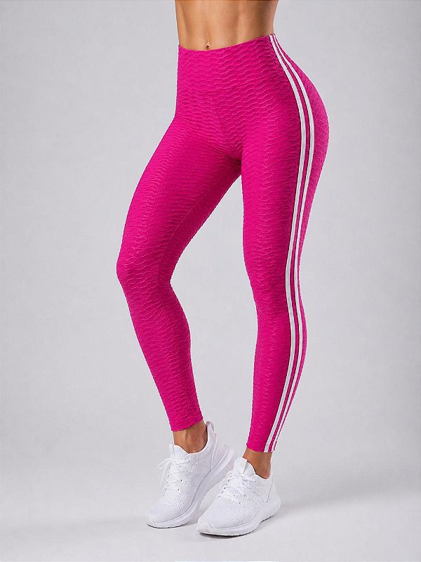 Legging Tradicional Brocada Pink - Tamanho único