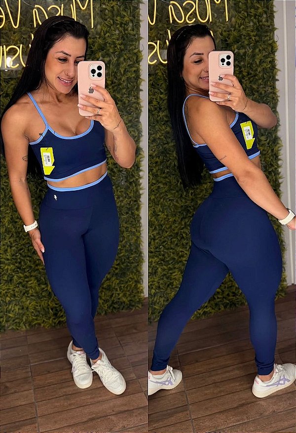 Conjunto Tradicional Hype Azul Duo - P/M