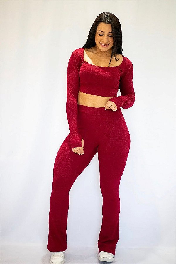 Conjunto Tradicional Canelado Marsala - P/M/G