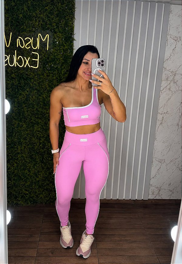 Conjunto Tradicional Rosa Viva Fit -P/M/G
