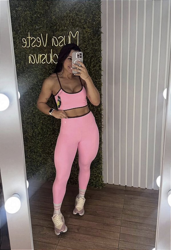 Conjunto Tradicional Hype Rosa Chiclete -P/M/G