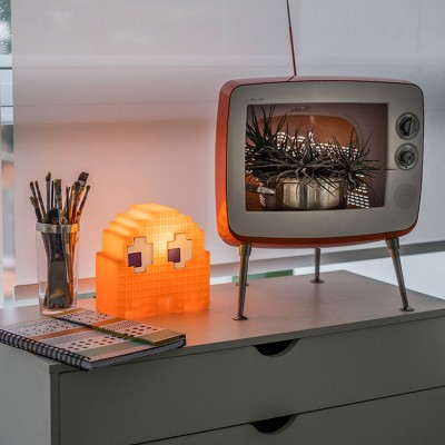 LUMINÁRIA FANTASMA PACMAN LARANJA - CLYDE