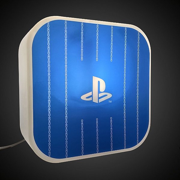 LUMINÁRIA PLAYSTATION BOX SÍMBOLO