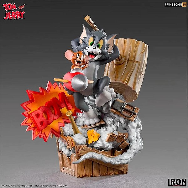 ESTÁTUA TOM & JERRY - PRIME ESCALA 1/3 - IRON STUDIOS