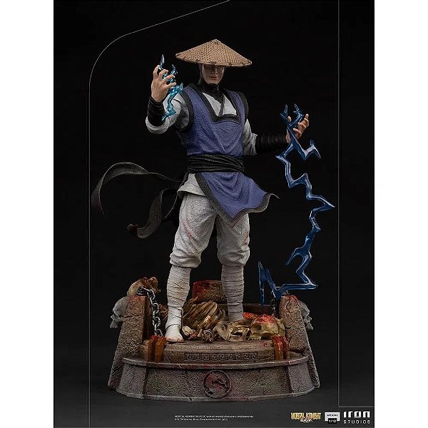 ESTÁTUA RAIDEN - MORTAL KOMBAT - ESCALA 1/10 - IRON STUDIOS
