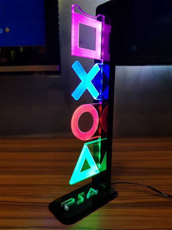 LUMINÁRIA LED FANART - PS4 VERTICAL