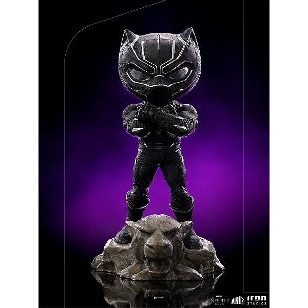 ESTÁTUA BLACK PANTHER- MARVEL - MINICO - IRON STUDIOS