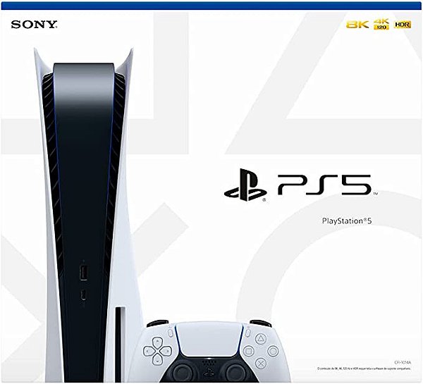CONSOLE PS5 PLAYSTATION 5 STANDARD - COM LEITOR
