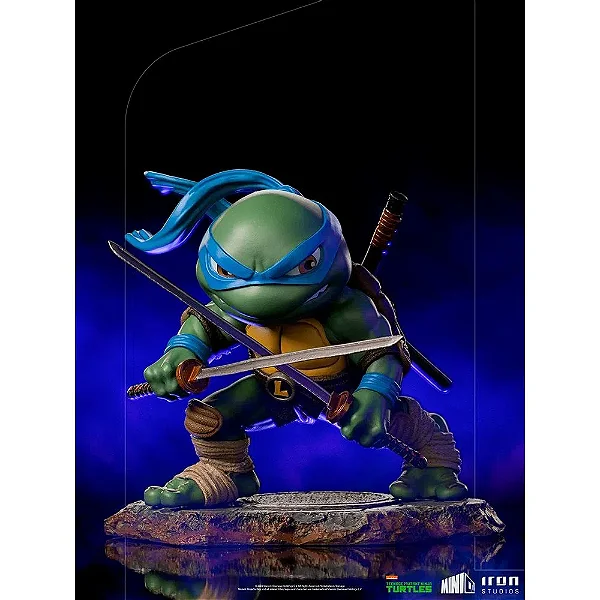 ESTÁTUA LEONARDO - TMNT - MINICO - IRON STUDIOS