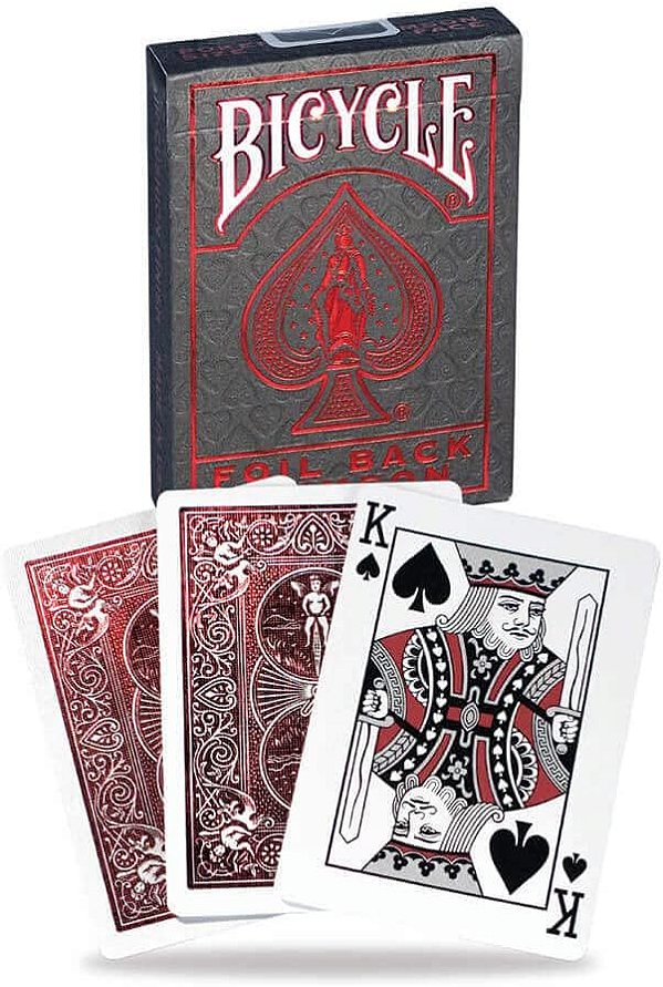 BARALHO BICYCLE METALLUXE - FOIL BACK CRIMSON - COPAG