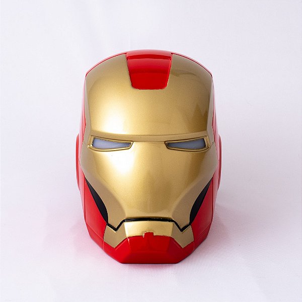 LUMINÁRIA CAPACETE MARVEL HOMEM DE FERRO LUMIN - COLORIDA