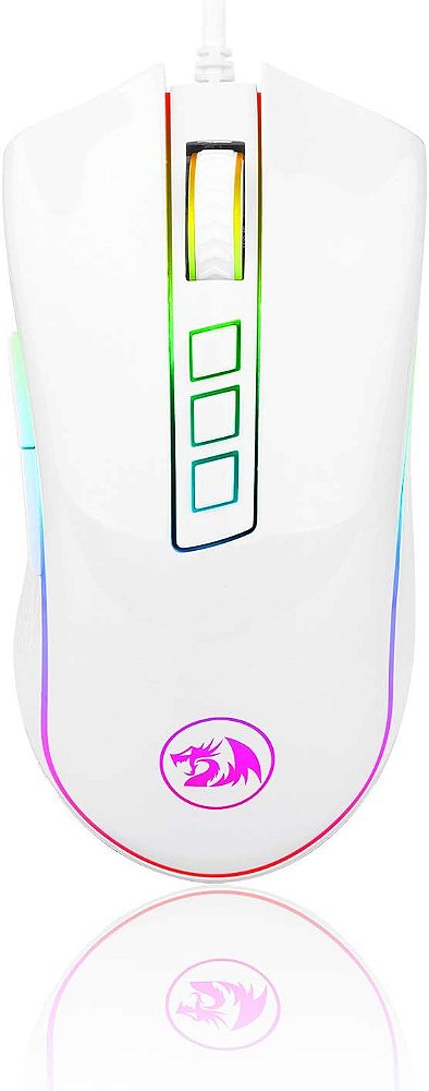 REDRAGON MOUSE GAMER - COBRA - RGB BRANCO
