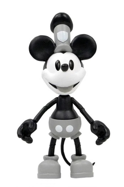 BONECO MICKEY STEAMBOAT WILLIE - DISNEY 100 ANOS