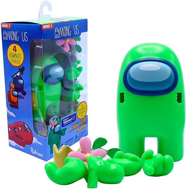 AMONG US FIGURAS COLECIONÁVEIS SERIE 2 - VERDE COM COROA