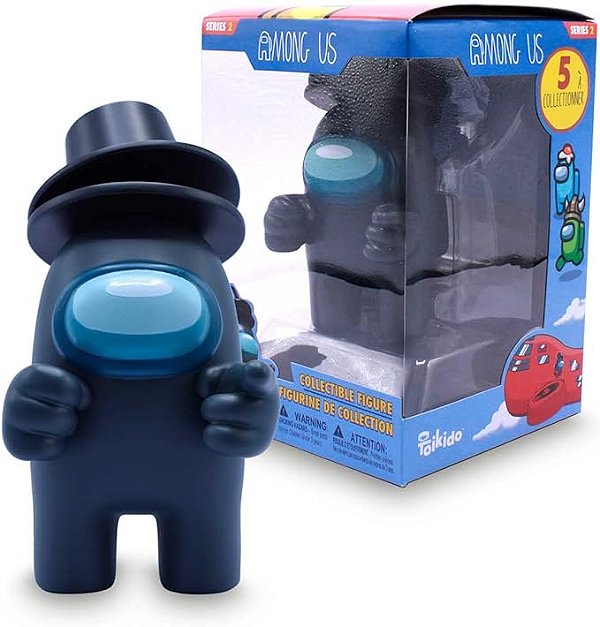 AMONG US FIGURAS COLECIONÁVEIS SERIE 2 - PRETO COM CARTOLA
