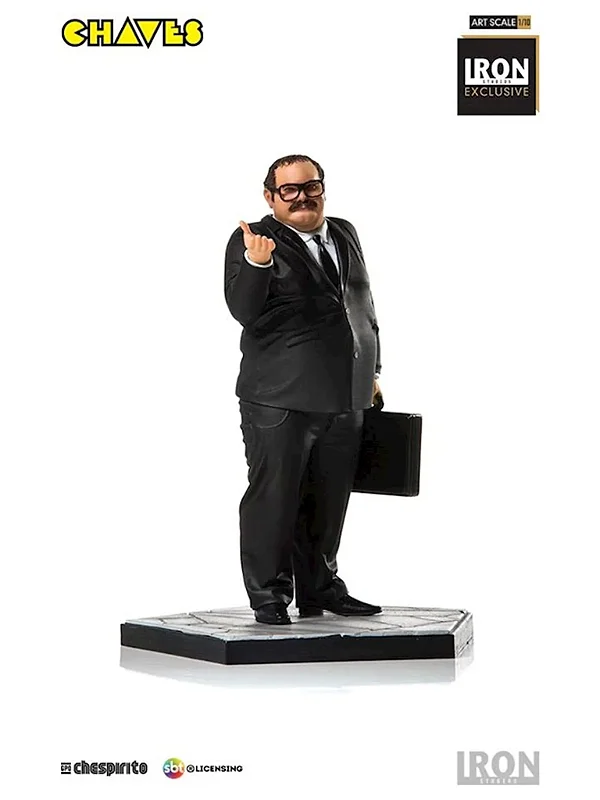 ESTÁTUA SR. BARRIGA - CHAVES - IRON STUDIOS