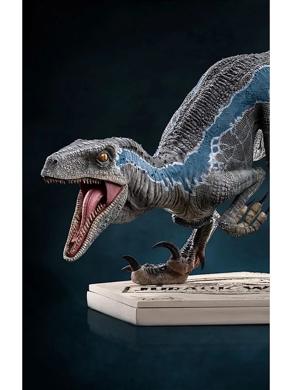 ESTÁTUA BLUE - JURASSIC WORLD - FALLEN KINGDOM - IRON STUDIOS