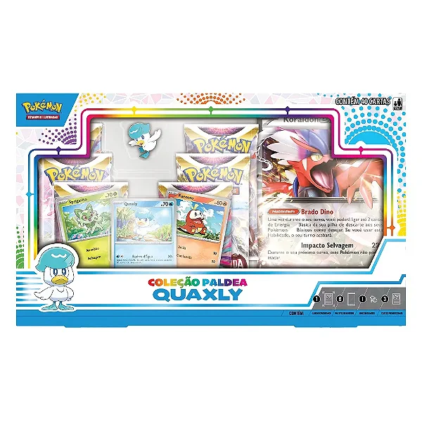 BOX POKEMON COLEÇÃO PALDEA QUAXLY