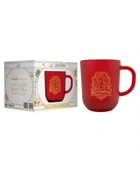 CANECA DE VIDRO HARRY POTTER - GRIFINÓRIA