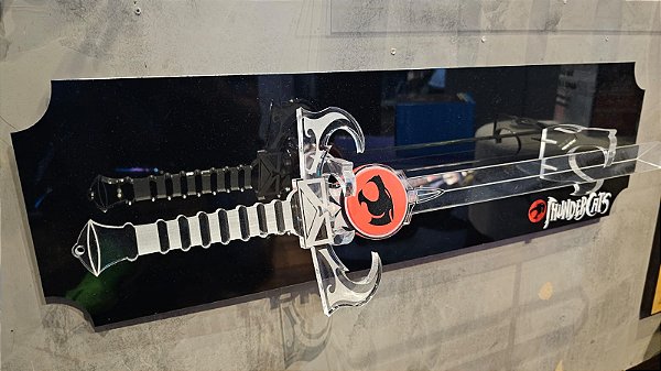 Quadro 3D Espada Justiceira Thundercats - Acrilico 90cm