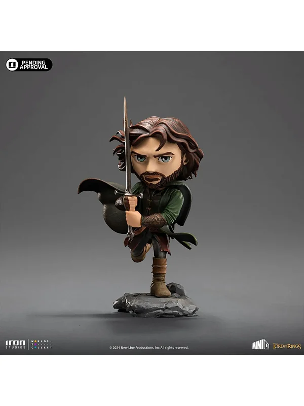 ESTÁTUA ARAGORN - SENHOR DOS ANÉIS - MINICO - IRON STUDIOS