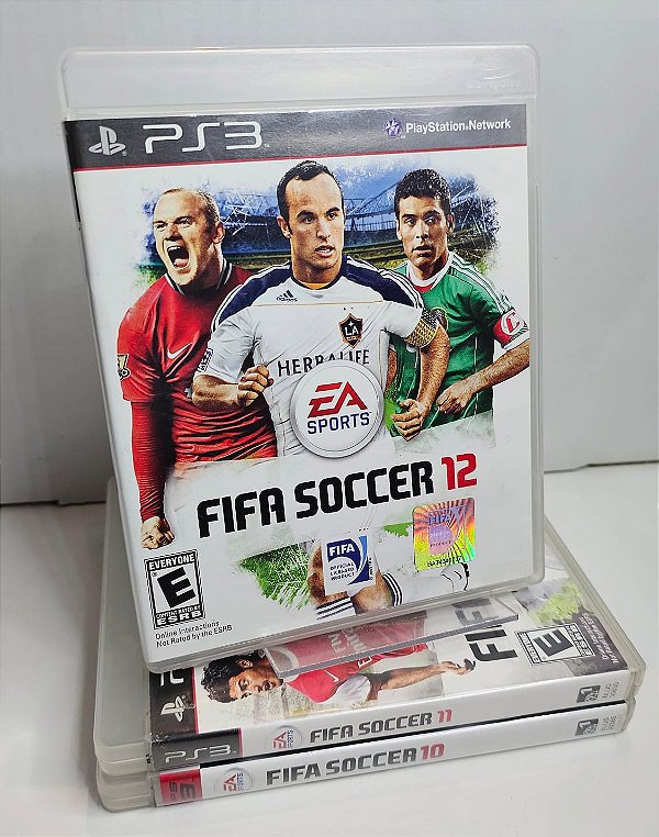 KIT JOGOS PS3 - FIFA SOCCER 10, 11, 12 - USADOS