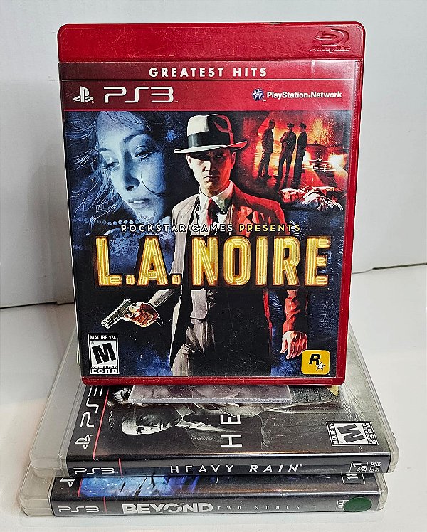 KIT JOGOS PS3 - L.A. NOIRE, HEAVY RAIN, BEYOND - USADOS