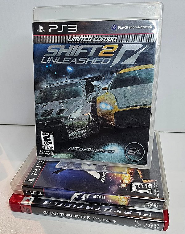 KIT JOGOS PS3 - GT 5, F1 2010, SHIFT 2 - USADOS