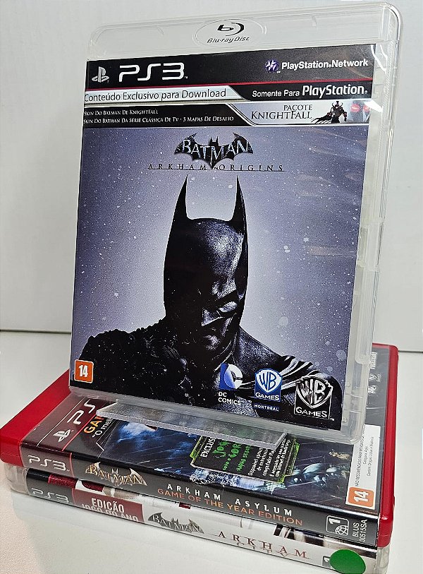 KIT JOGOS PS3 - BATMAN COLEÇÃO ARKHAM - USADOS