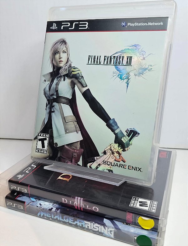 KIT JOGOS PS3 - FINAL FANTASY 13, DIABLO 3 e METAL GEAR RISING - USADO