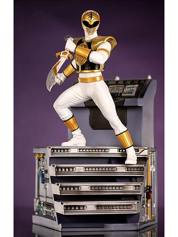 ESTÁTUA RANGER BRANCO - POWER RANGERS - IRON STUDIOS