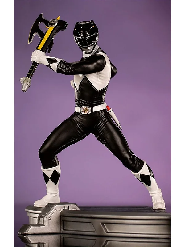ESTÁTUA RANGER PRETO - POWER RANGERS - IRON STUDIOS