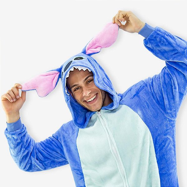 MACACÃO KIGURUMI INFANTIL STITCH -  ADULTO