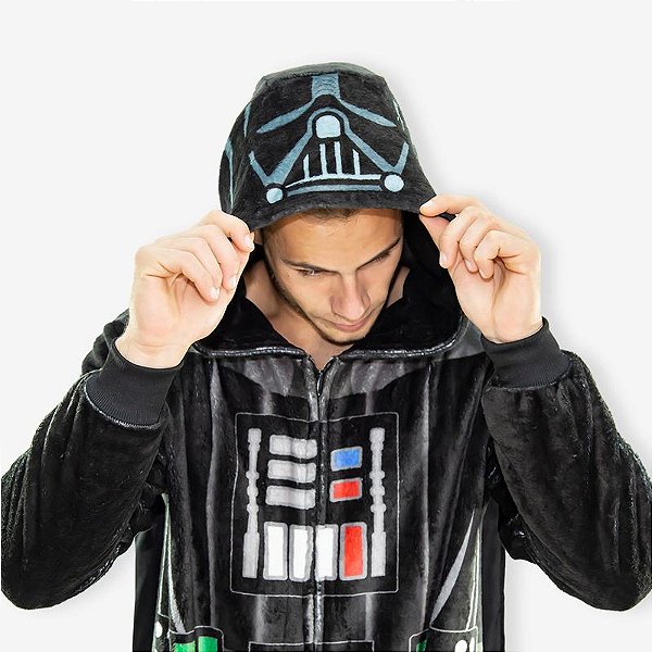 MACACÃO KIGURUMI DARTH VADER STAR WARS - ADULTO
