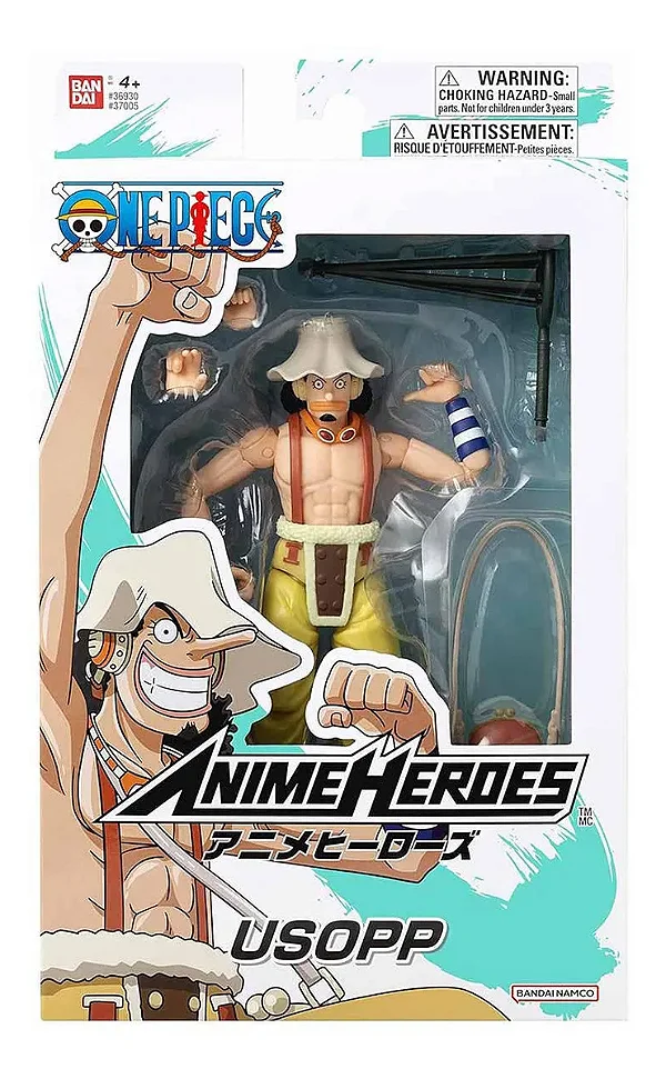 USOPP - ONE PIECE - ANIME HEROES BANDAI - ARTICULADO