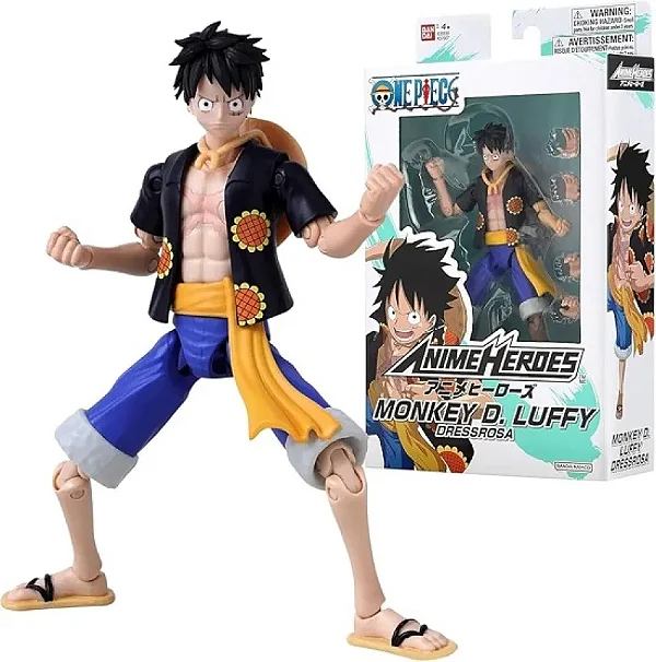 MONKEY D. LUFFY - DRESSROSA - ANIME HEROES BANDAI