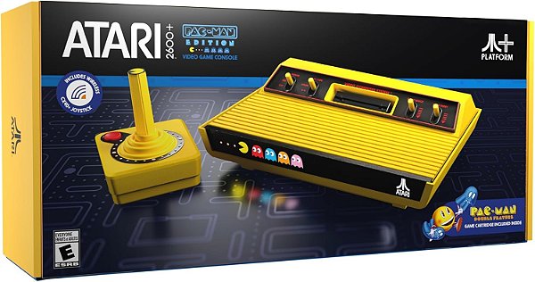 CONSOLE ATARI 2600+ PAC-MAN EDITION - NOVO - LACRADO