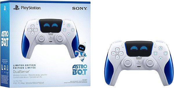 CONTROLE DUALSENSE PS5 - EDIÇÃO LIMITADA ASTRO BOT - NOVO LACRADO