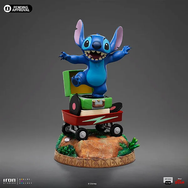 ESTÁTUA STITCH - DISNEY CLASSICS - ART SCALE - 1/10 IRON STUDIOS