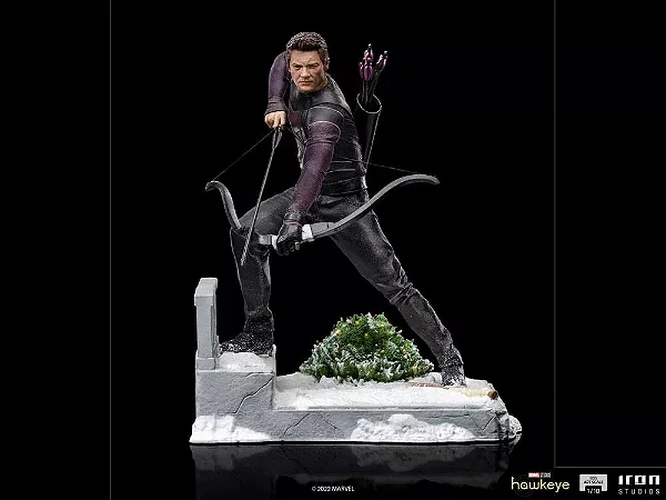 ESTÁTUA CLINT BARTON - GAVIÃO ARQUEIRO - 1/10 - IRON STUDIOS