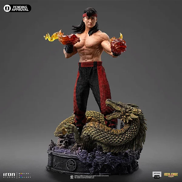 ESTÁTUA LIU KANG - MORTAL KOMBAT - ART SCALE 1/10 - IRON STUDIOS