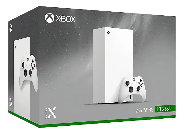 CONSOLE XBOX SERIES X - WHITE - ALL DIGITAL - NOVO