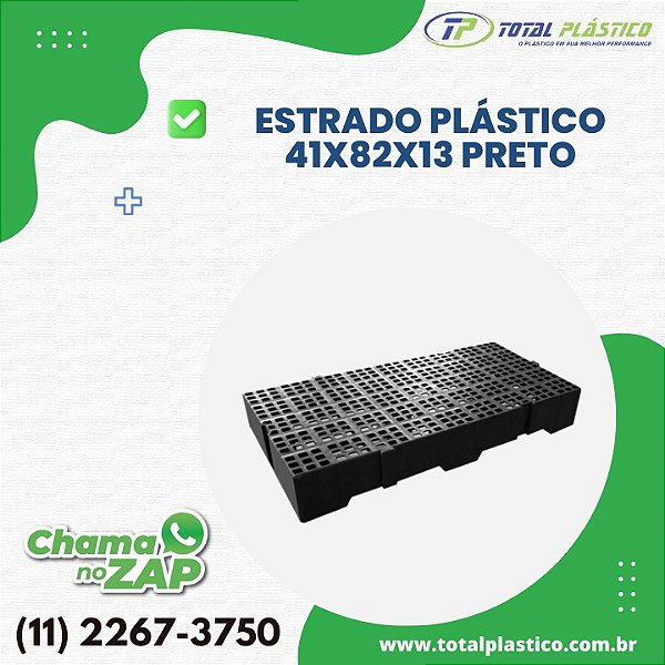 Estrado de Plástico 41cm x 82cm