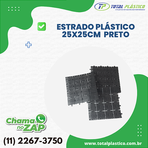 Estrados de Plástico 25cm x 25cm