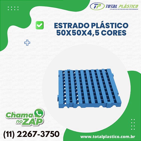 ESTRADO PLÁSTICO 50x50x4.5CM