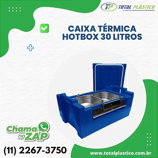CAIXA TÉRMICA HOTBOX 30 LITROS
